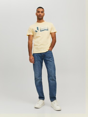 JACK & JONES Shirt 'LOGAN' in Geel