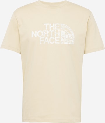 THE NORTH FACE Shirt 'WOODCUT DOME' in Beige: voorkant