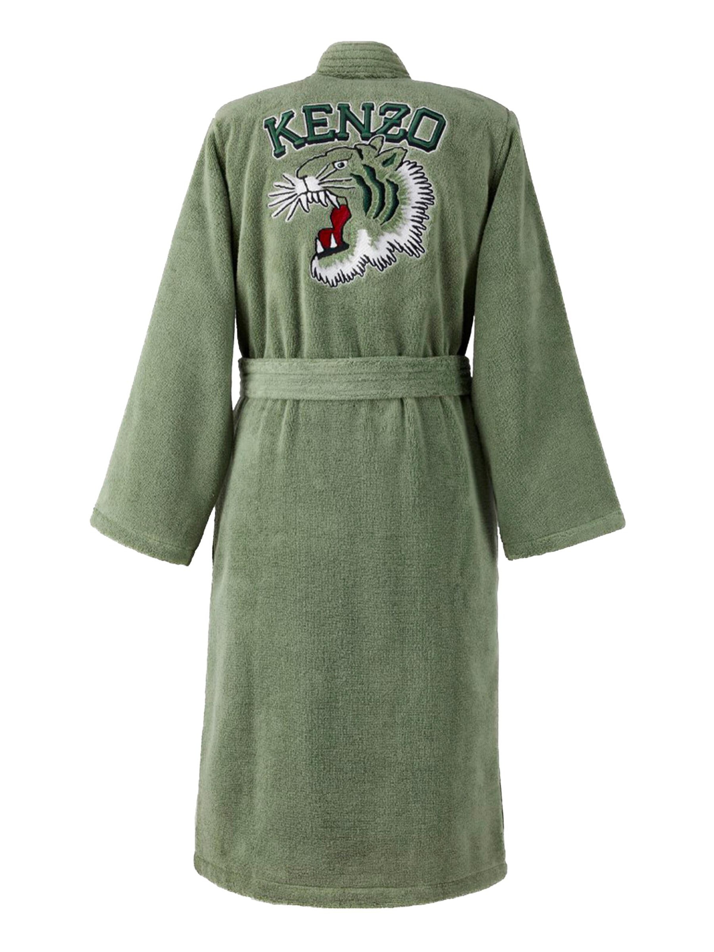 KENZO Long Bathrobe 'KVTIGER' in Green