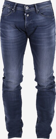 Le Temps Des Cerises Slimfit Jeans in Blauw: voorkant