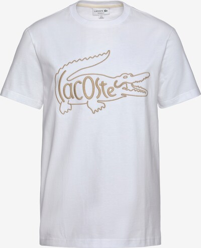 Tricou LACOSTE pe roz pastel / alb, Vizualizare produs
