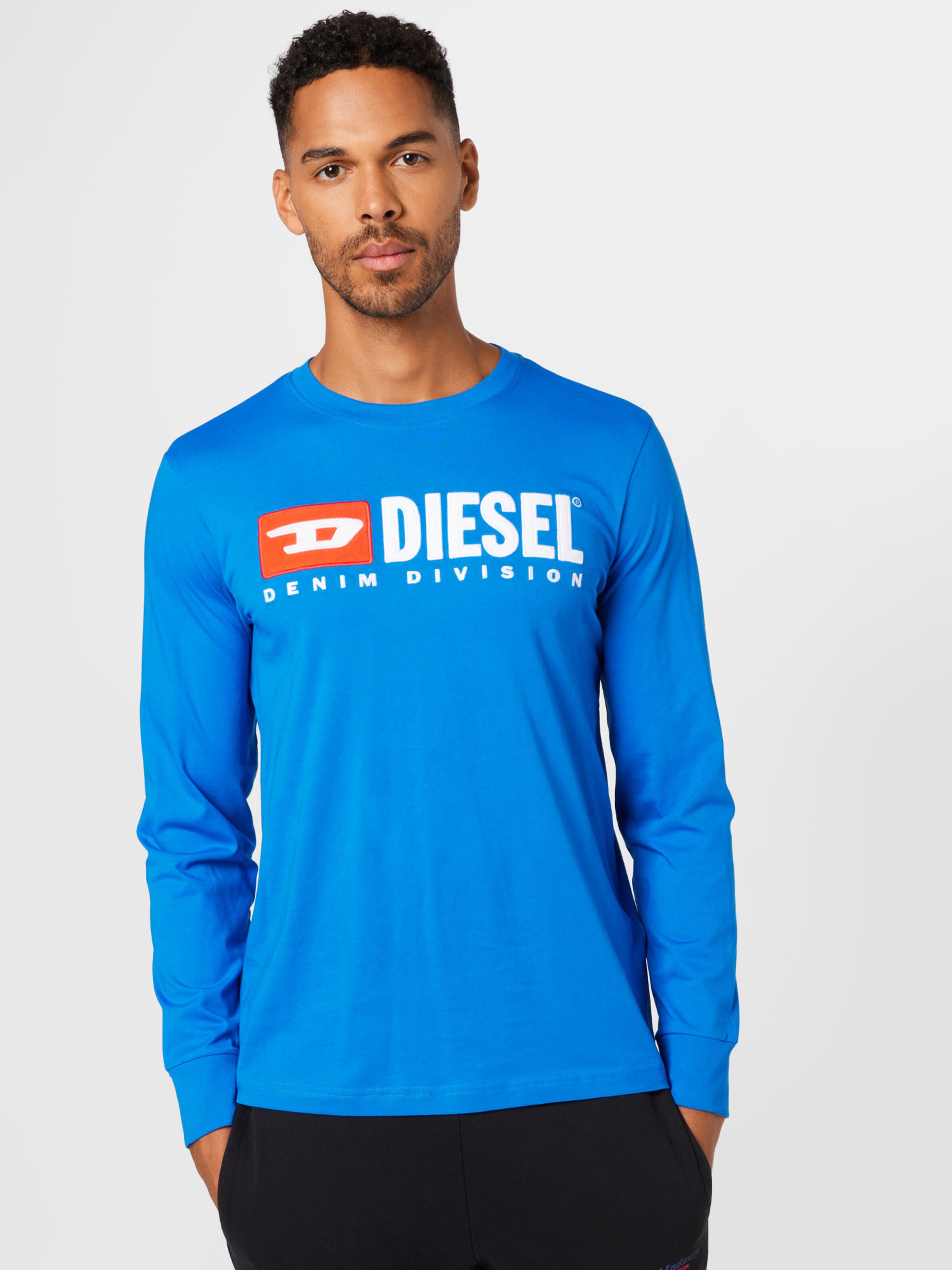 Maglie e T-shirt Uomo DIESEL Maglietta in Blu Reale 