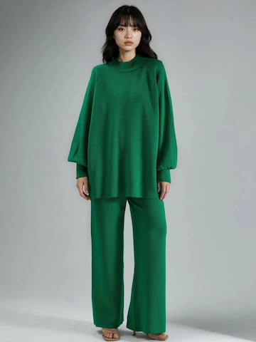 My fashion Hausanzug 'Strick-Koordinaten'‌‌‌ in Grün: Vorderseite