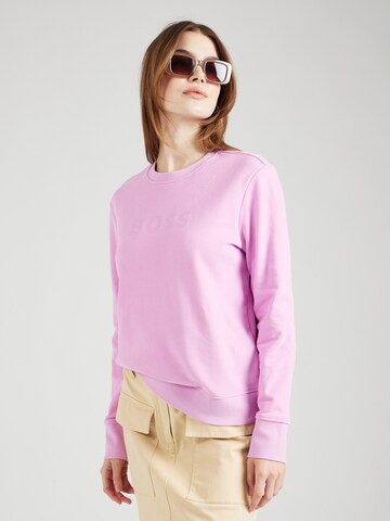 BOSS Sweatshirt 'Ela 6' in Lila: voorkant