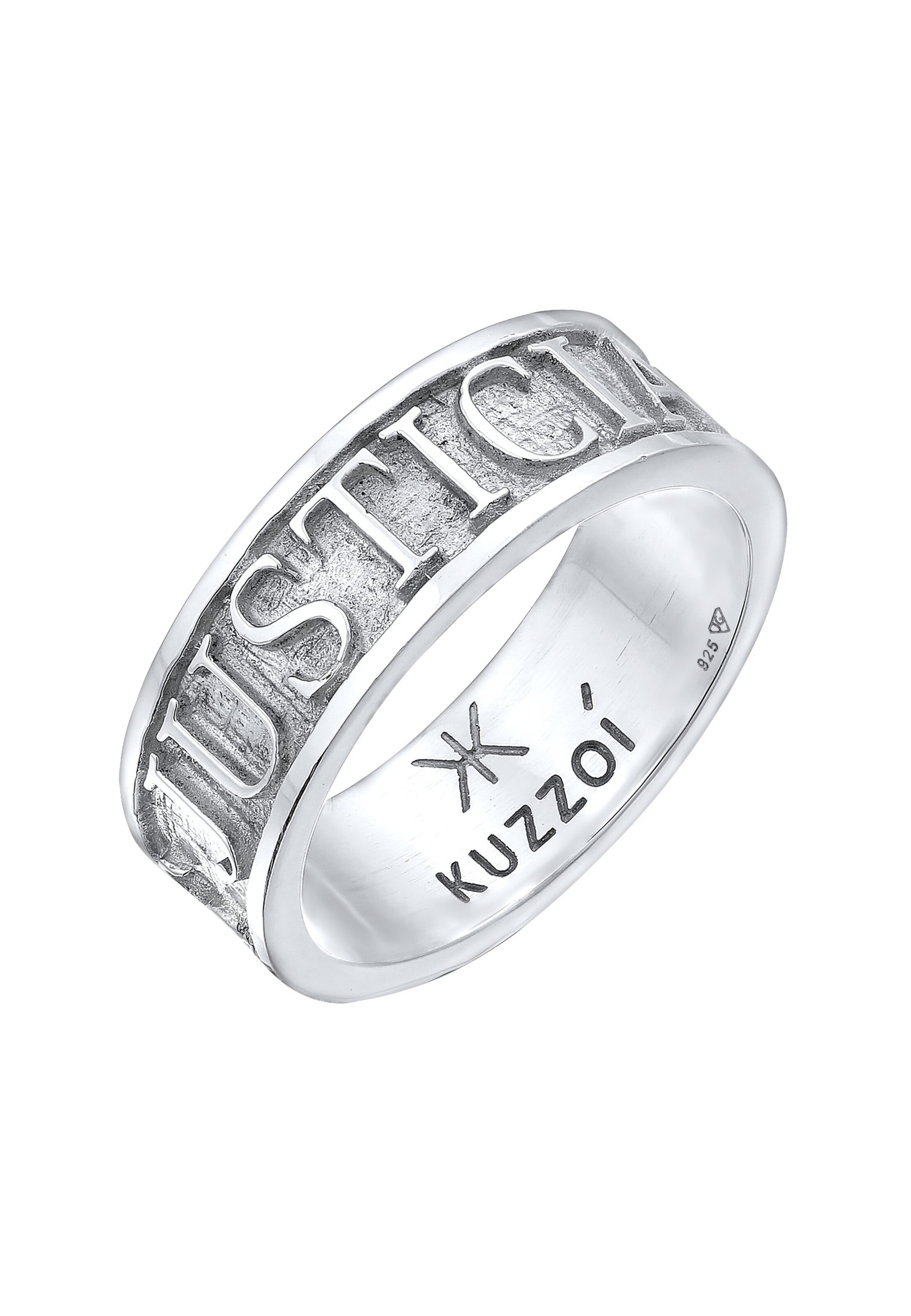 KUZZOI Ring in Silver: front