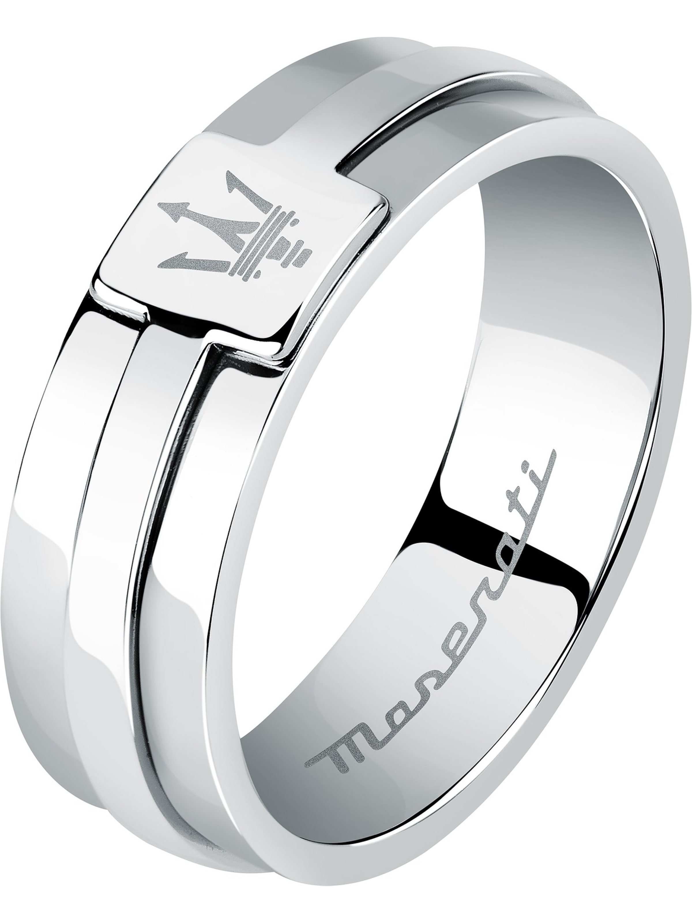 Maserati Ring in Silver: front