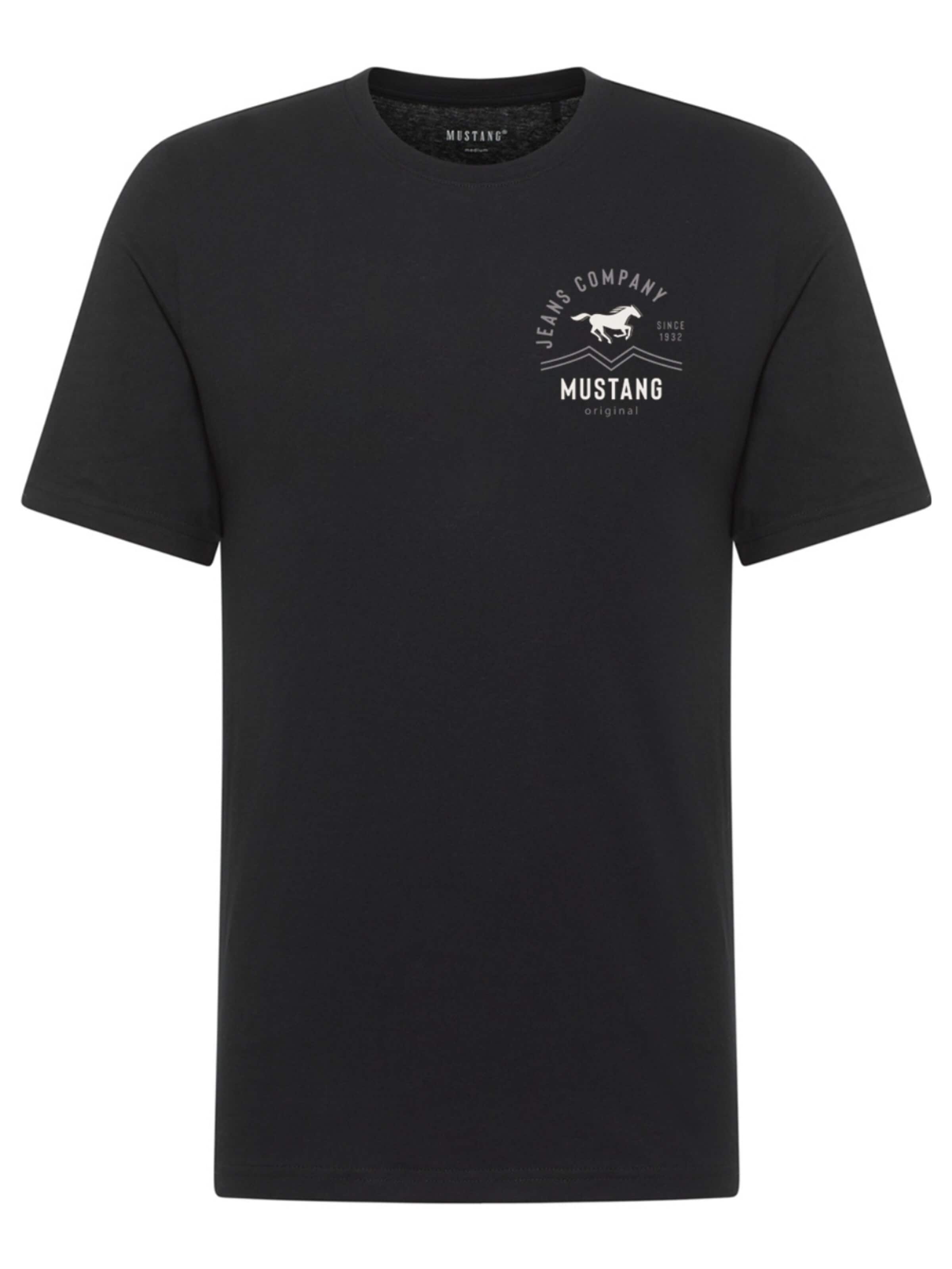 MUSTANG Shirt 'Alex'‌‌‌‌‌ in Schwarz: Vorderseite