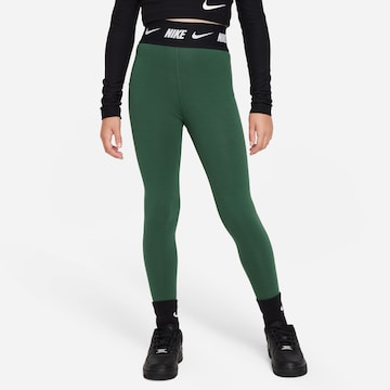 Nike Sportswear Skinny Leggings in Green: front