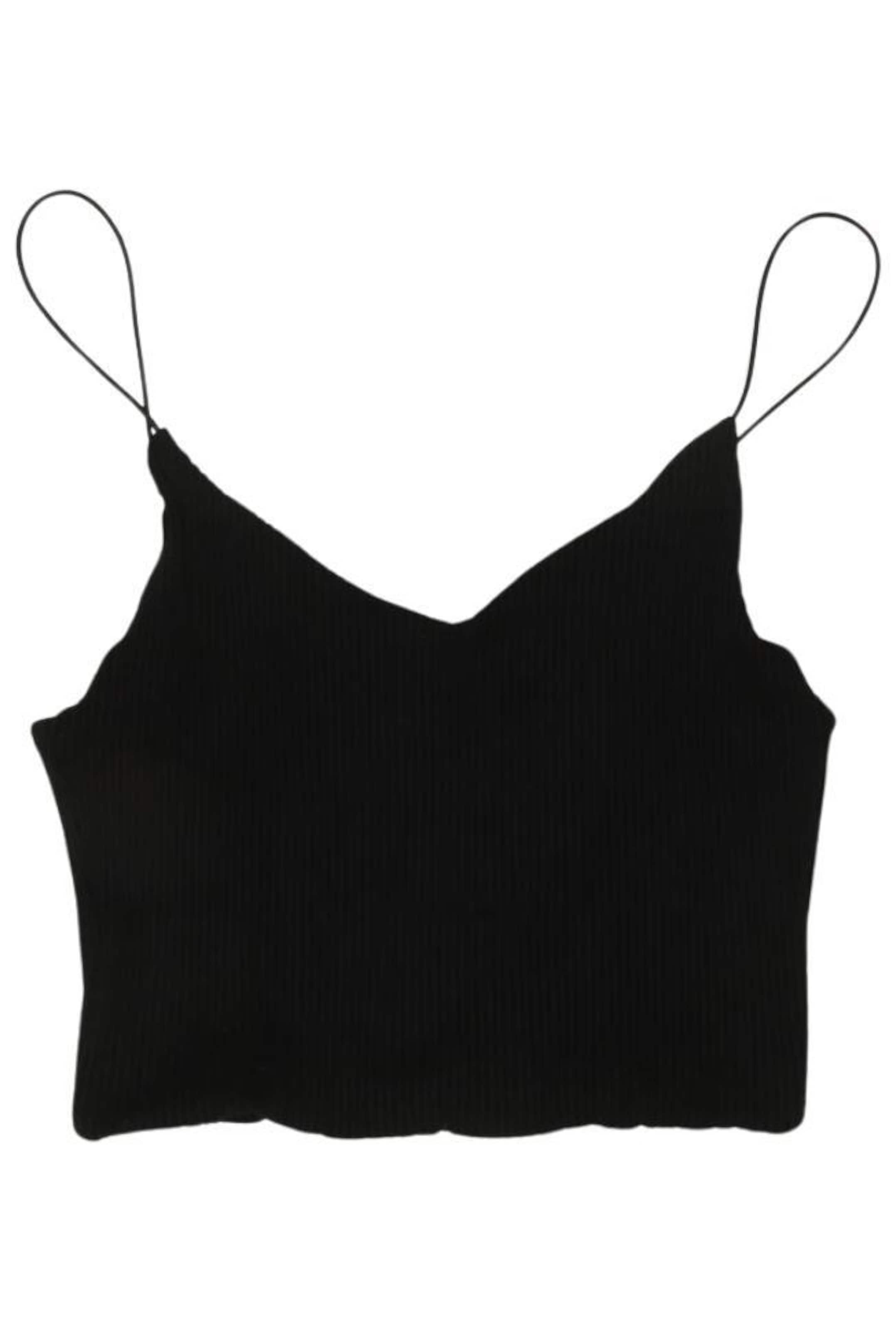 WEEKDAY Top XS in Schwarz: Vorderseite
