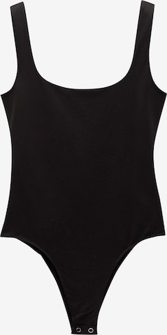 Pull&Bear Koszula body w kolorze czarny: przód