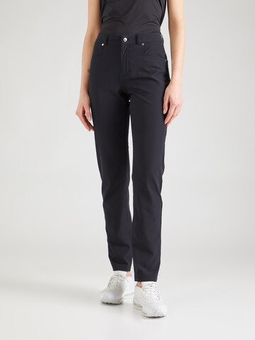 Coupe slim Pantalon de sport 'Chie' Röhnisch en noir : devant