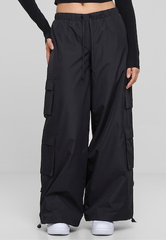 Wide leg Pantaloni cargo di Urban Classics in nero: frontale
