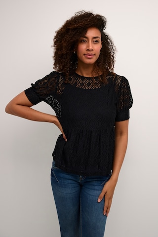 Cream Blouse 'Remi' in Black: front