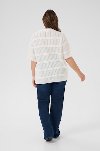KAFFE CURVE Sweater 'KCminia' in White