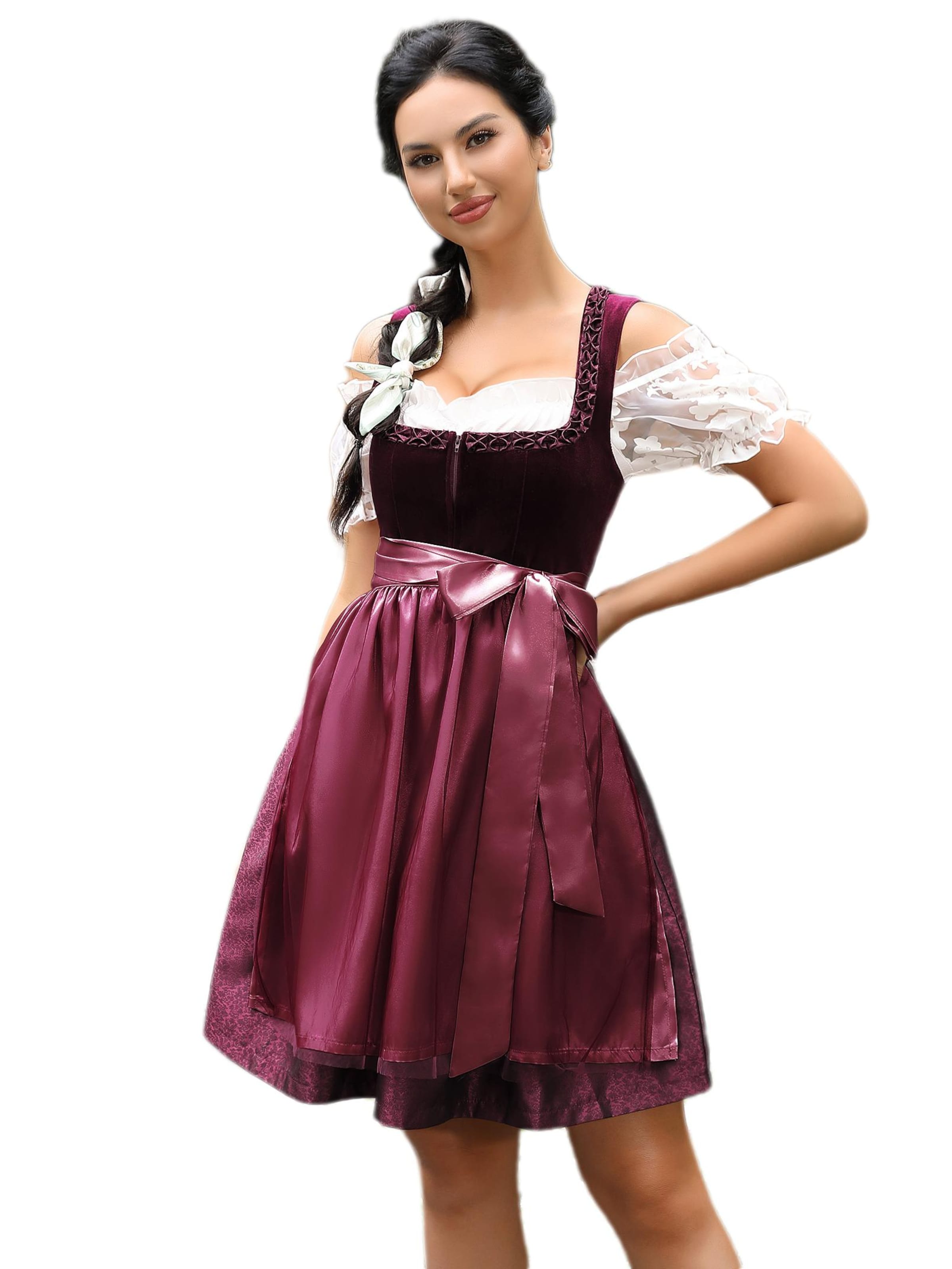 Yesfashion Dirndl in Red: front