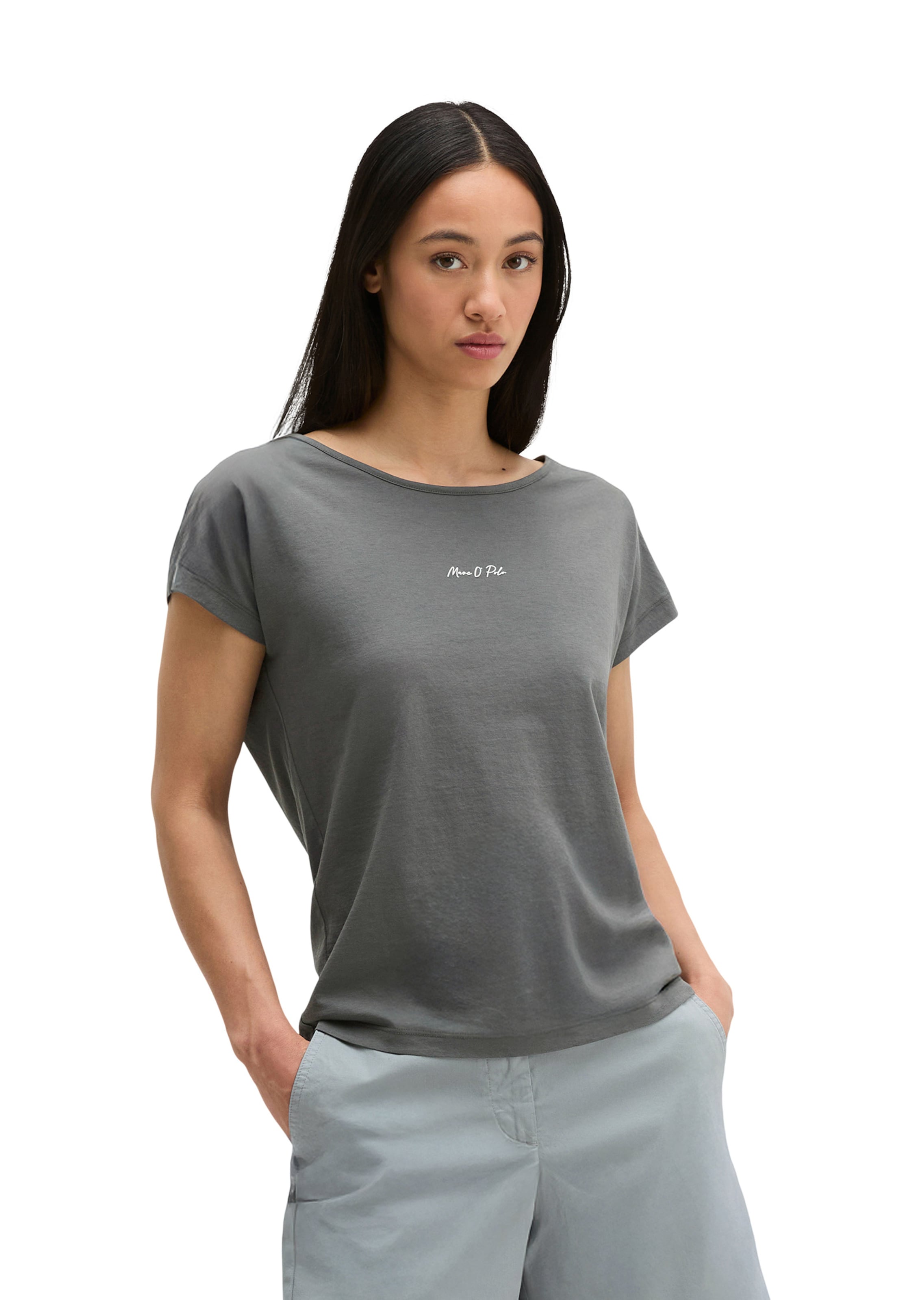 Marc O'Polo Shirt in Grey: front