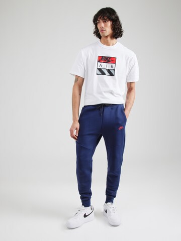 Effilé Pantalon 'TCH FLC' Nike Sportswear en bleu