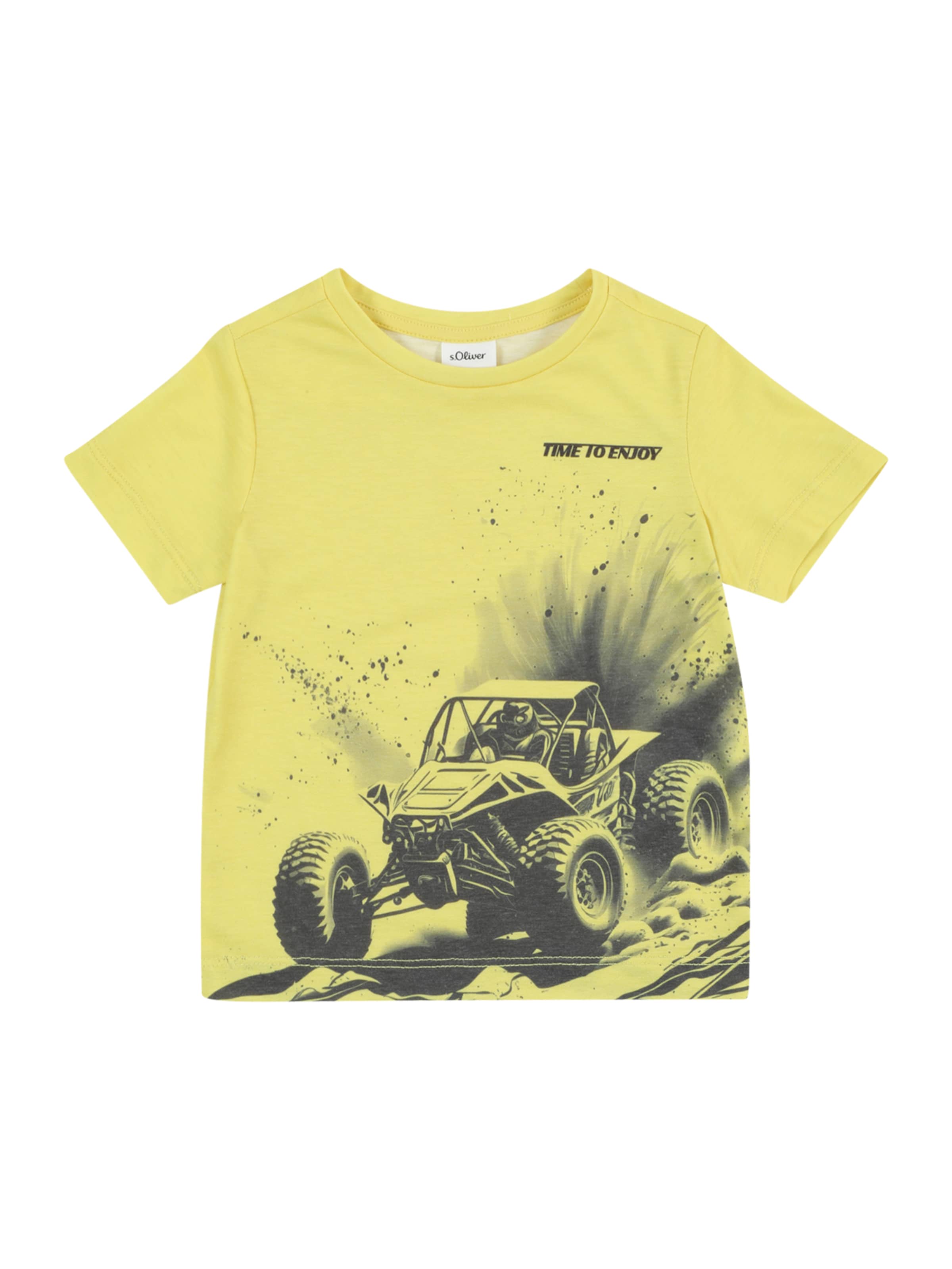 s.Oliver Shirt in Geel: voorkant