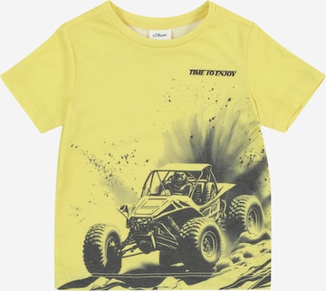 s.Oliver Shirt in Geel: voorkant