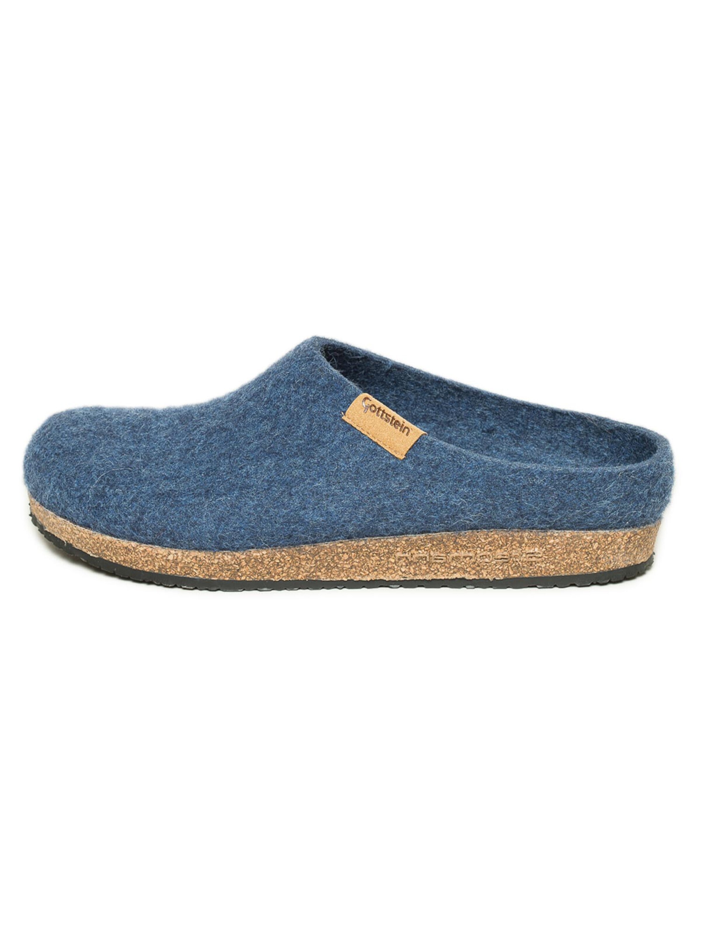 Stegmann Clogs 'RE Filz' in Blue: front