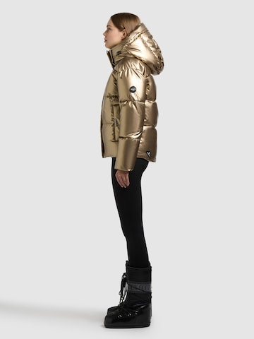 khujo Winter Jacket 'Devina' in Gold