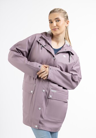 Schmuddelwedda Raincoat in Purple: front