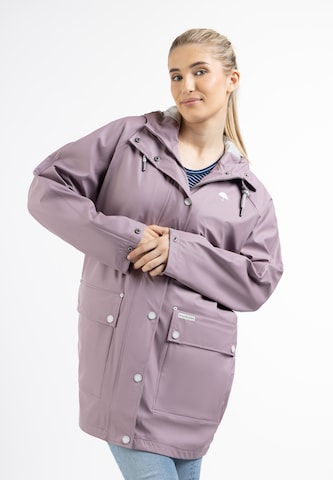 Manteau fonctionnel Schmuddelwedda en violet : devant