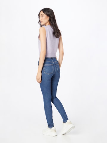 Skinny Jeans 'High Five' de la PIECES pe albastru