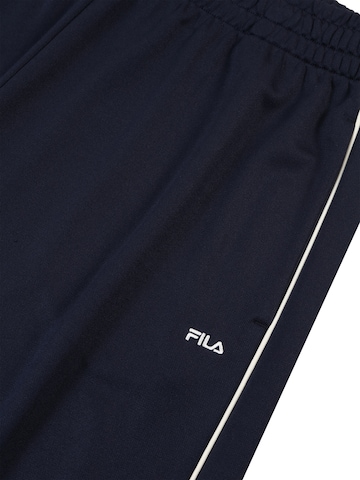 FILA Loosefit Broek 'LAVIS relaxed straight piping track pants' in Blauw