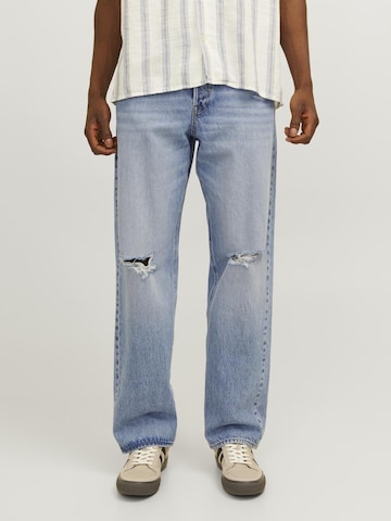 JACK & JONES Loosefit Jeans 'Chris Original' in Blauw: voorkant