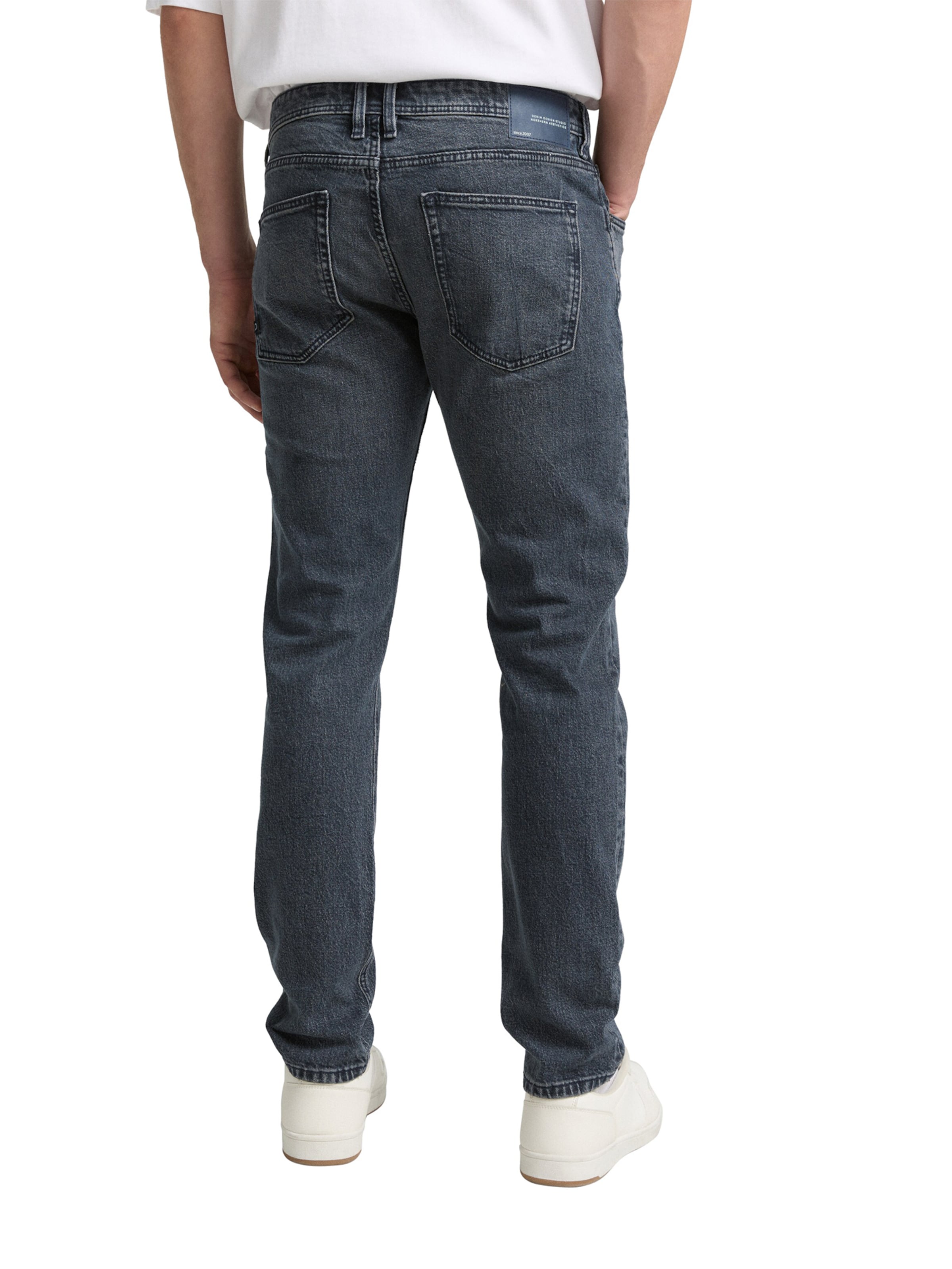 TOM TAILOR DENIM Slimfit Jeans 'Piers' in Grau