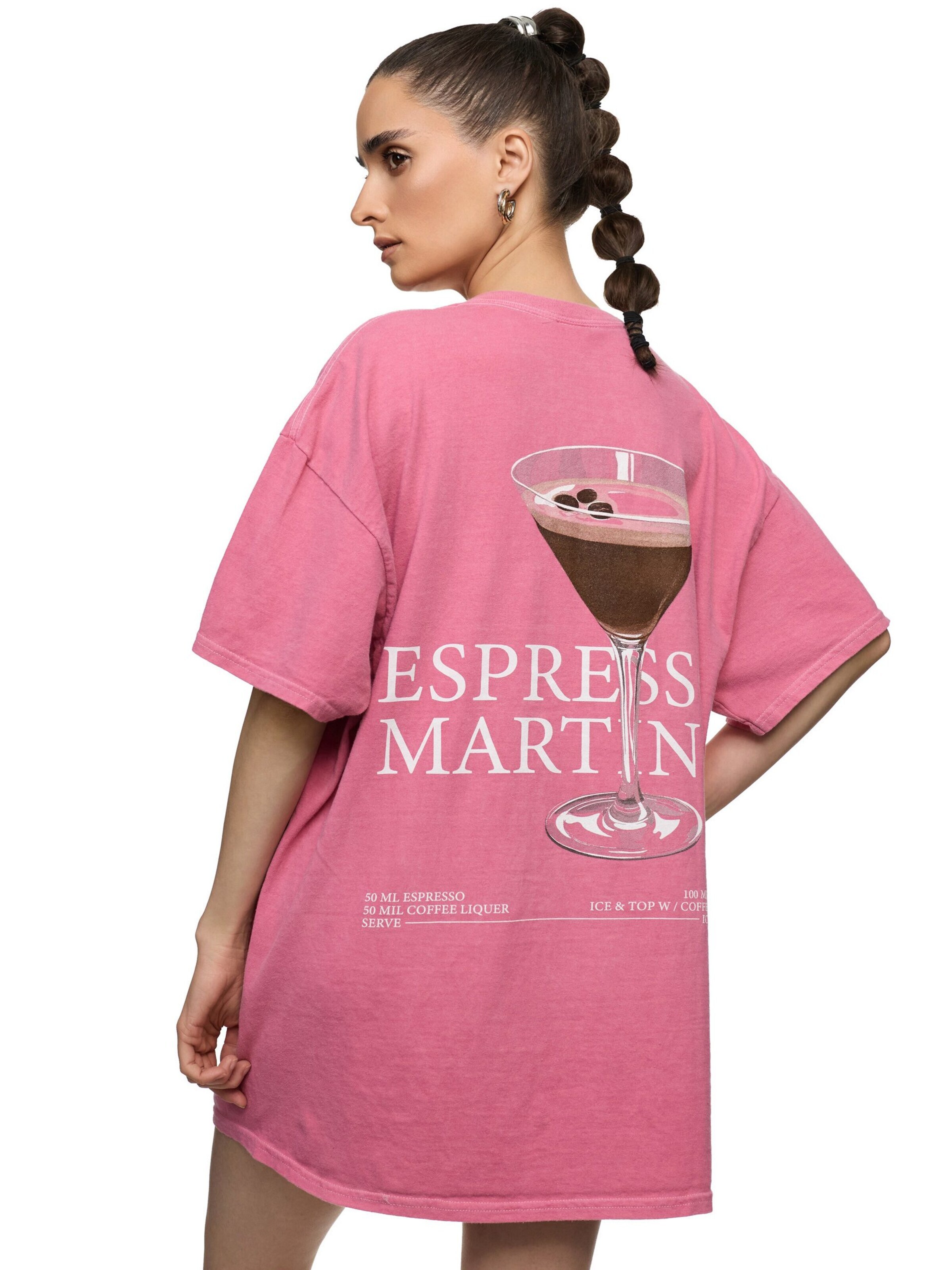 Worldclassca Oversizeshirt 'Espresso Martini'‌‌‌ in Pink