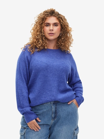 Pullover 'CAMAYA' di Zizzi in blu: frontale