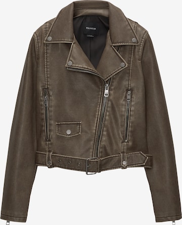 Veste mi-saison Pull&Bear en marron : devant