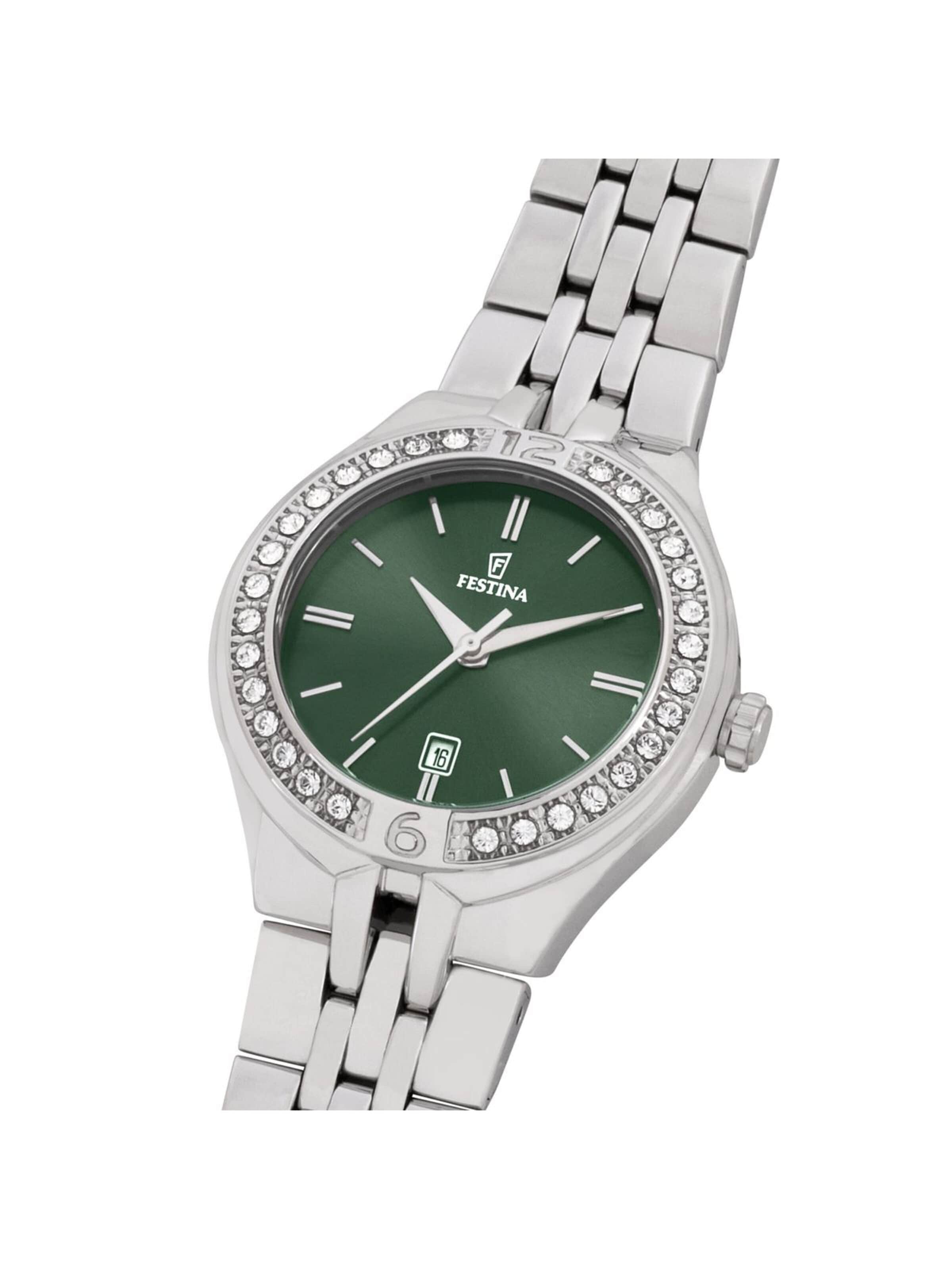 FESTINA Analoog horloge 'Mademoiselle' in Groen