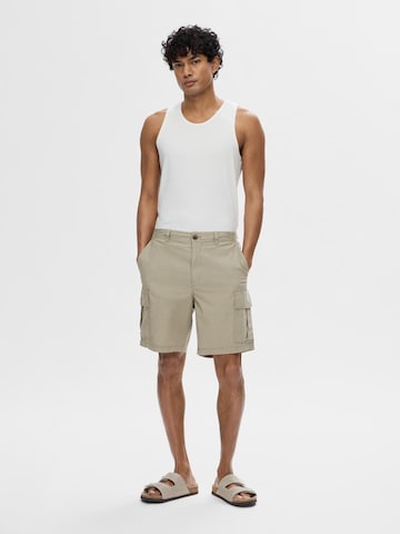 Regular Pantalon cargo 'EVAN' SELECTED HOMME en gris