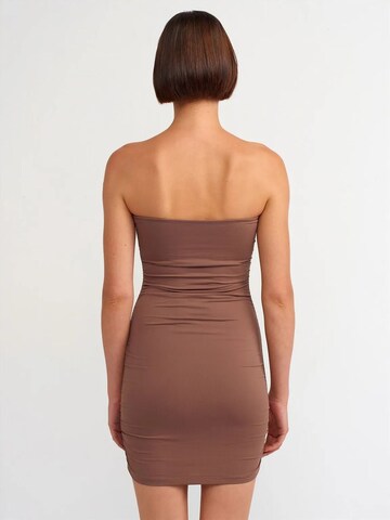 Dilvin Mini Kleid in Braun
