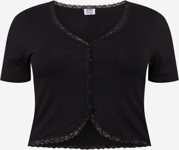 Cotton On Curve - Blusa 'COURTNEY' en negro: frente