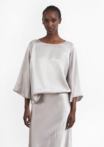 COMMA Blouse in Bruin: voorkant