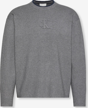 Calvin Klein JeansPulover - siva boja: prednji dio