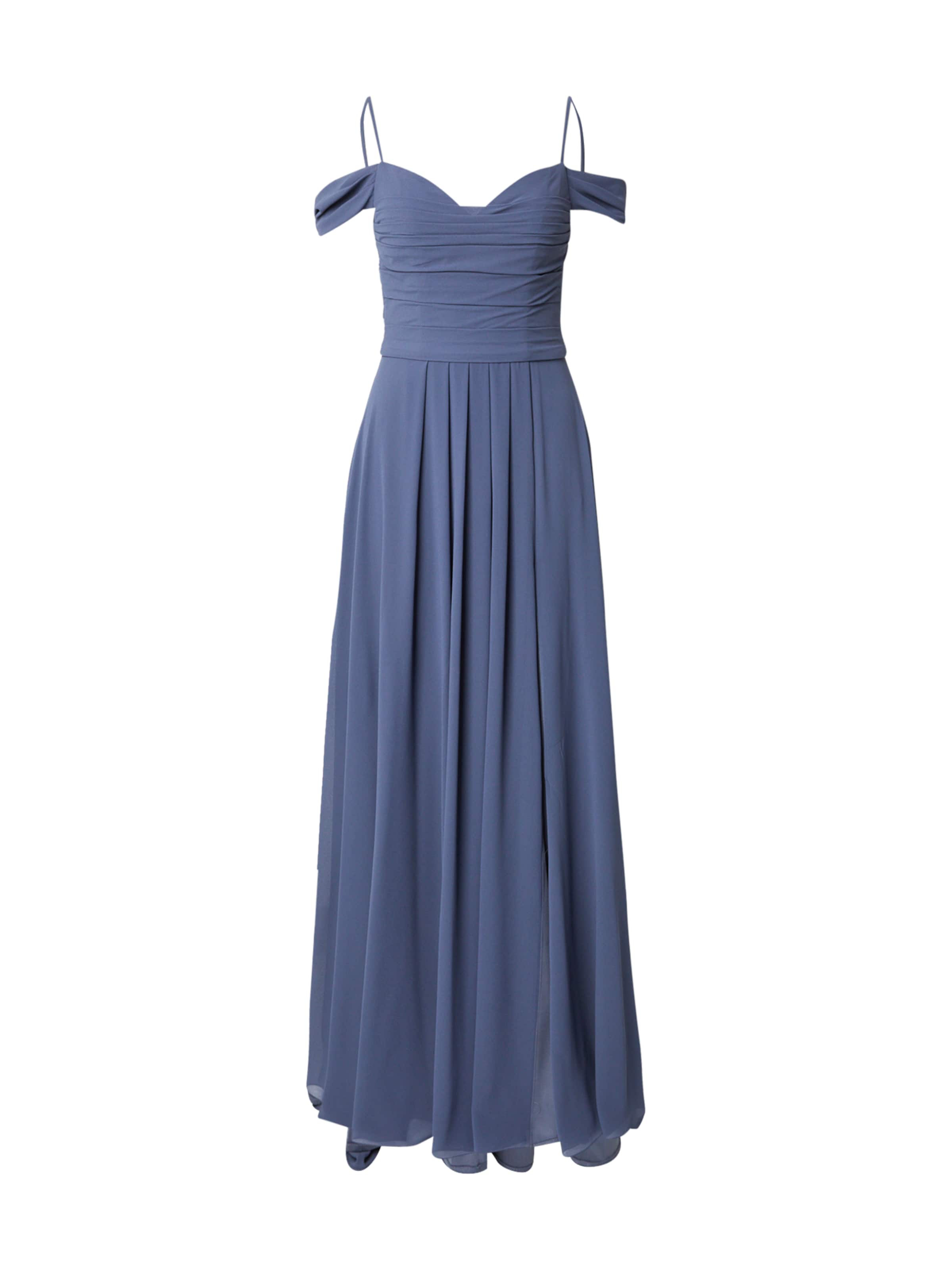 mascara Evening Dress in Blue: front