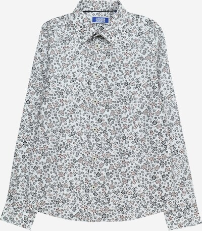 Jack & Jones Junior Button Up Shirt 'Arthur' in Bordeaux / Black / White, Item view