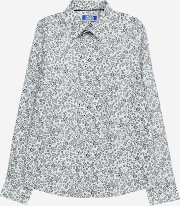 Coupe regular Chemise 'Arthur' Jack & Jones Junior en blanc : devant