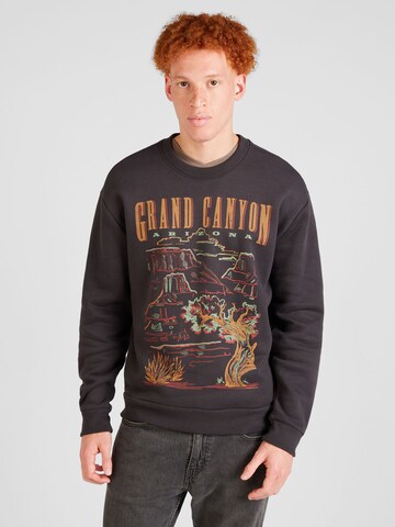 HOLLISTER Sweatshirt 'APRES SKI' in Zwart: voorkant