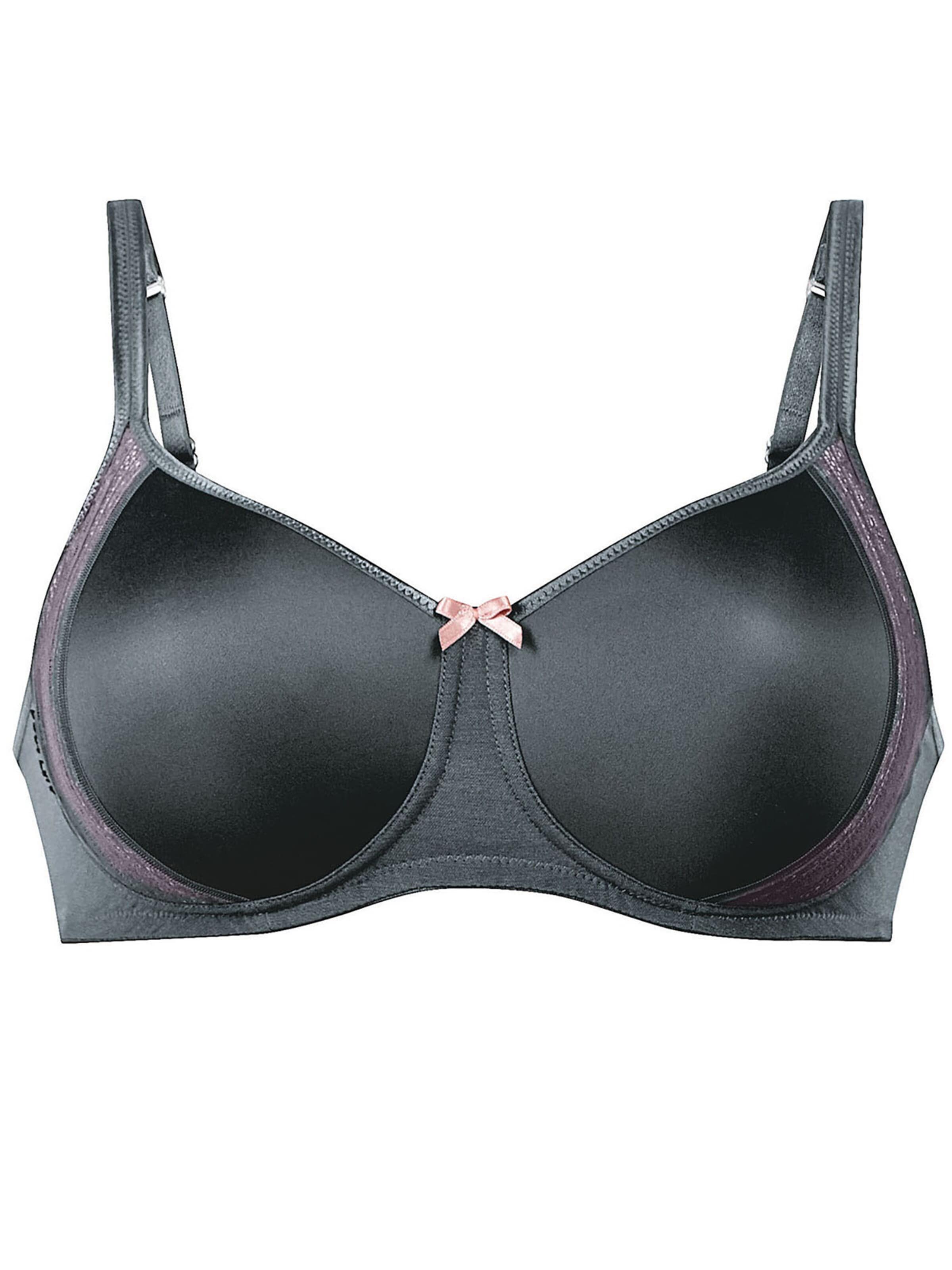 ANITA Klassisch BH 'Fleur'‌ in Grau: Vorderseite