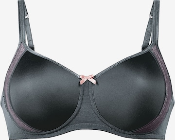 ANITA Klassisch BH 'Fleur' in Grau: Vorderseite