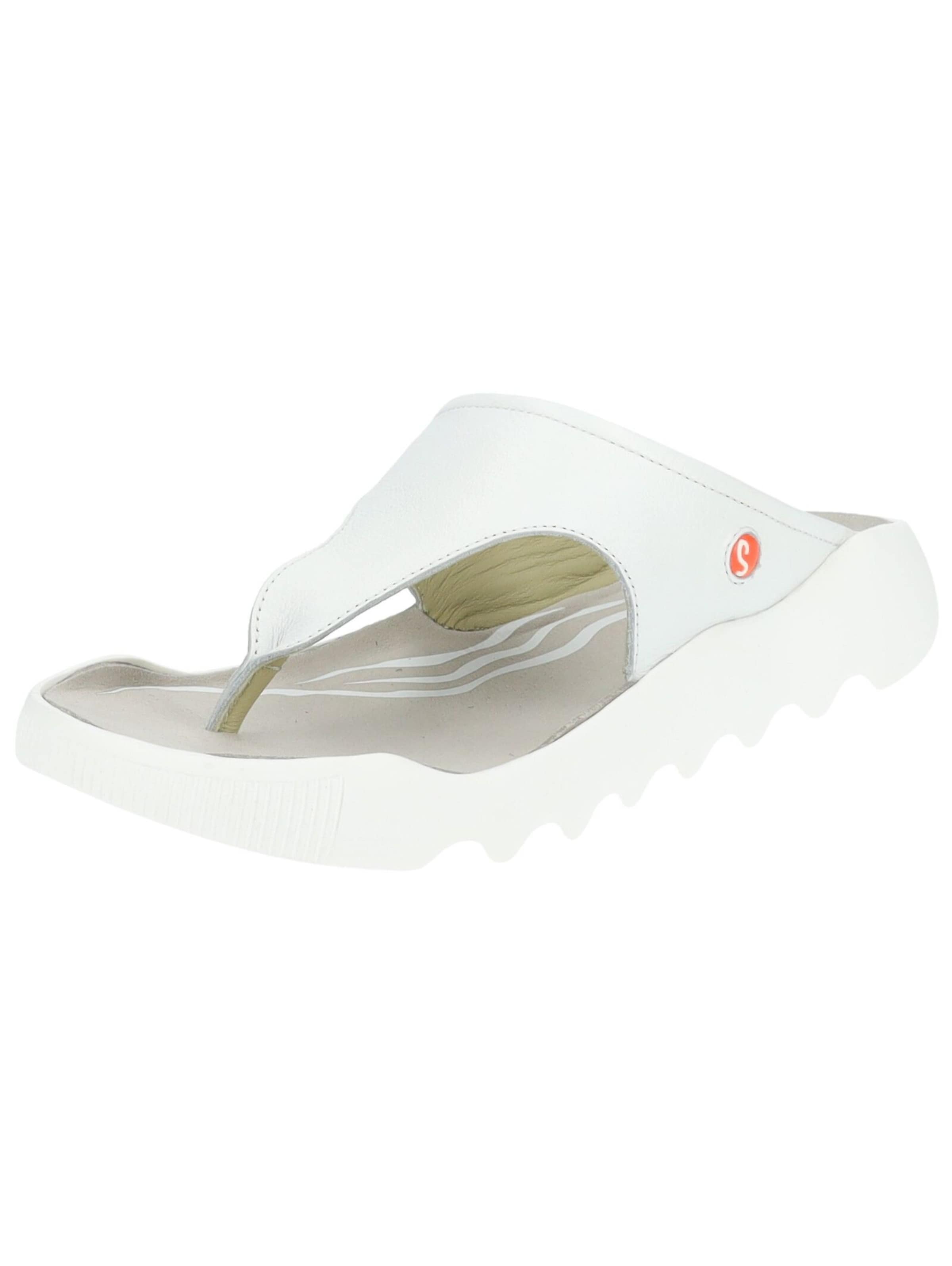 Softinos T-bar sandals in White: front