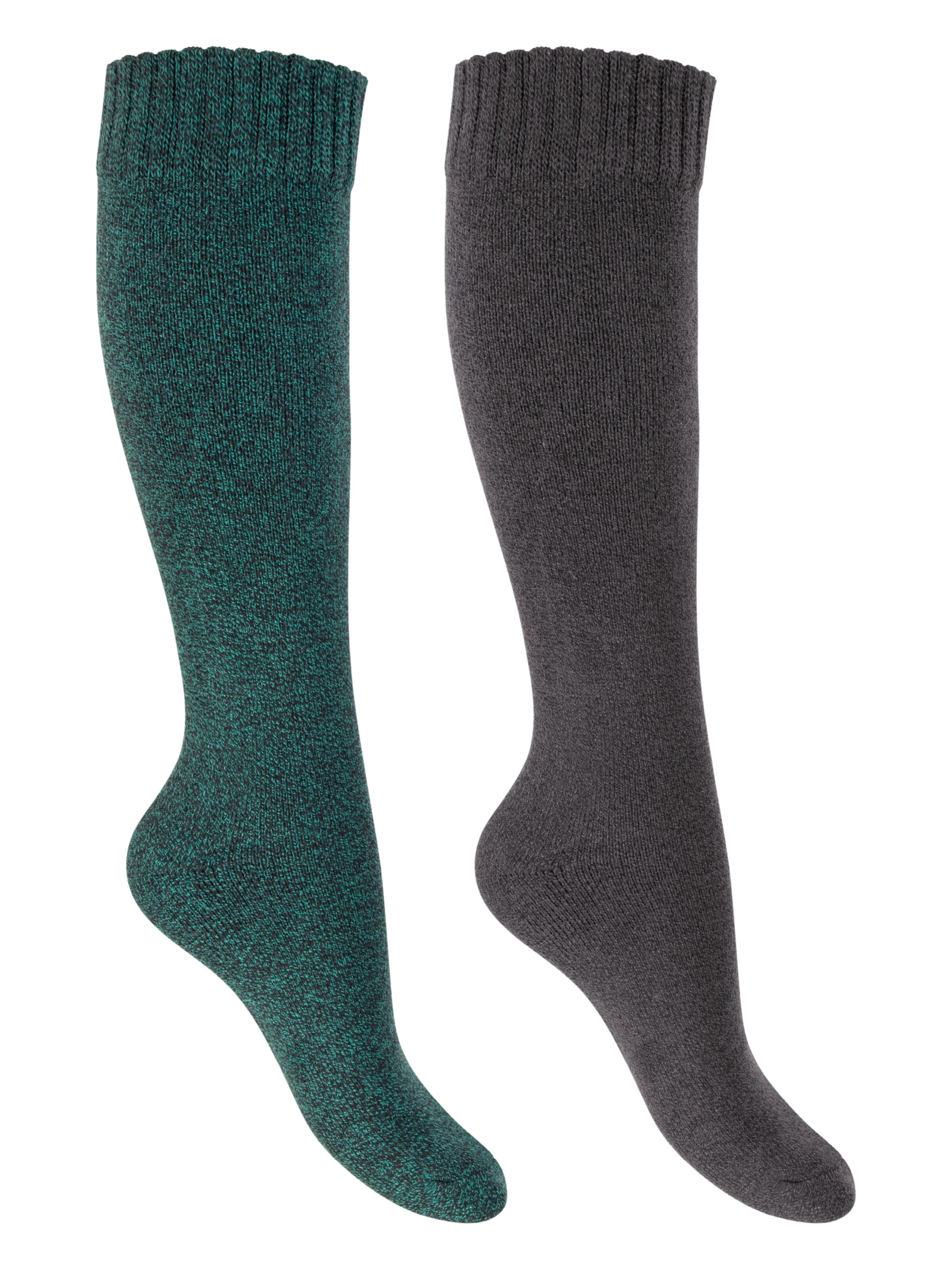 footstar Knee High Socks 'Winter Comfort' in Green: front