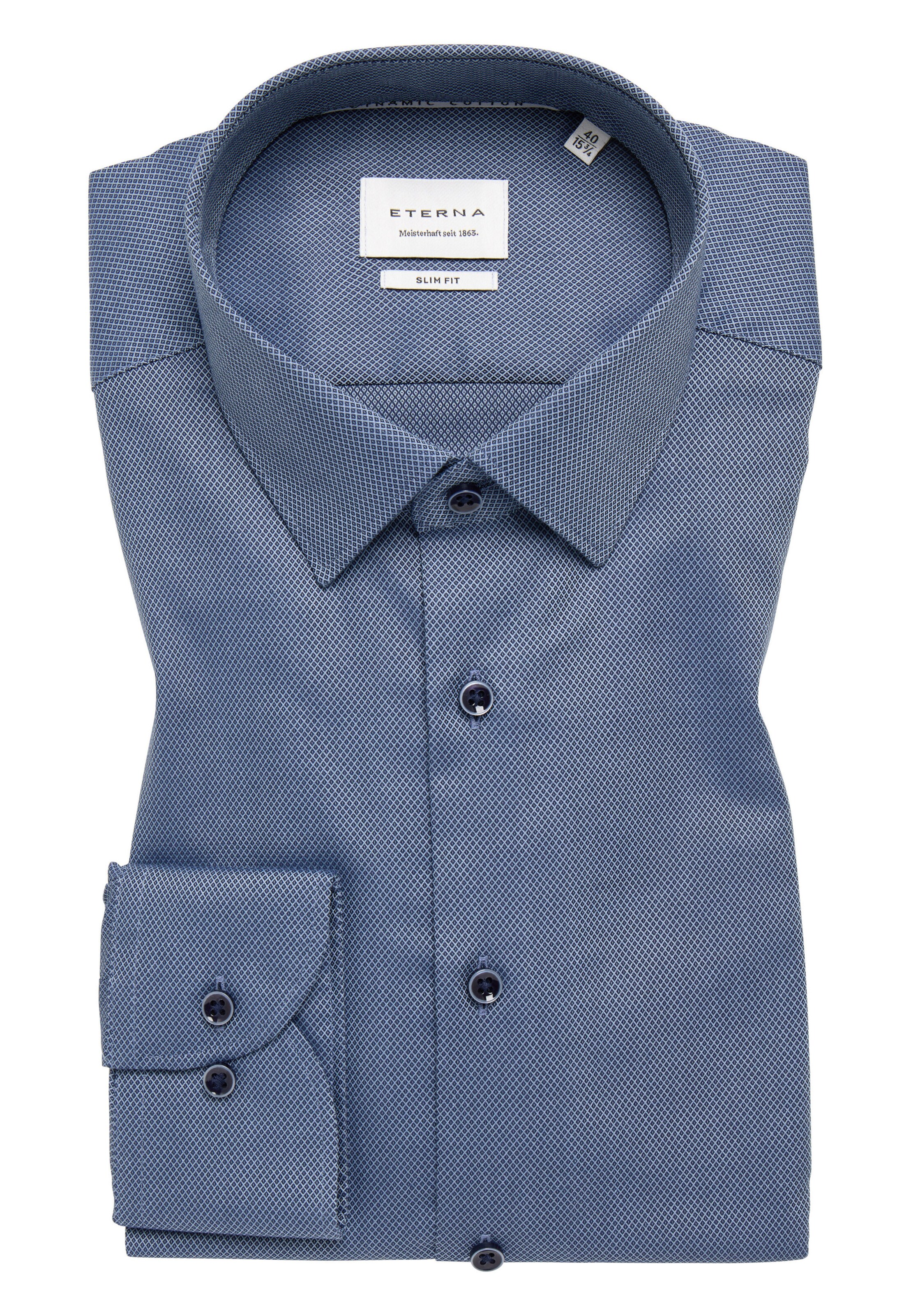 ETERNA Slim fit Business Shirt in Blue