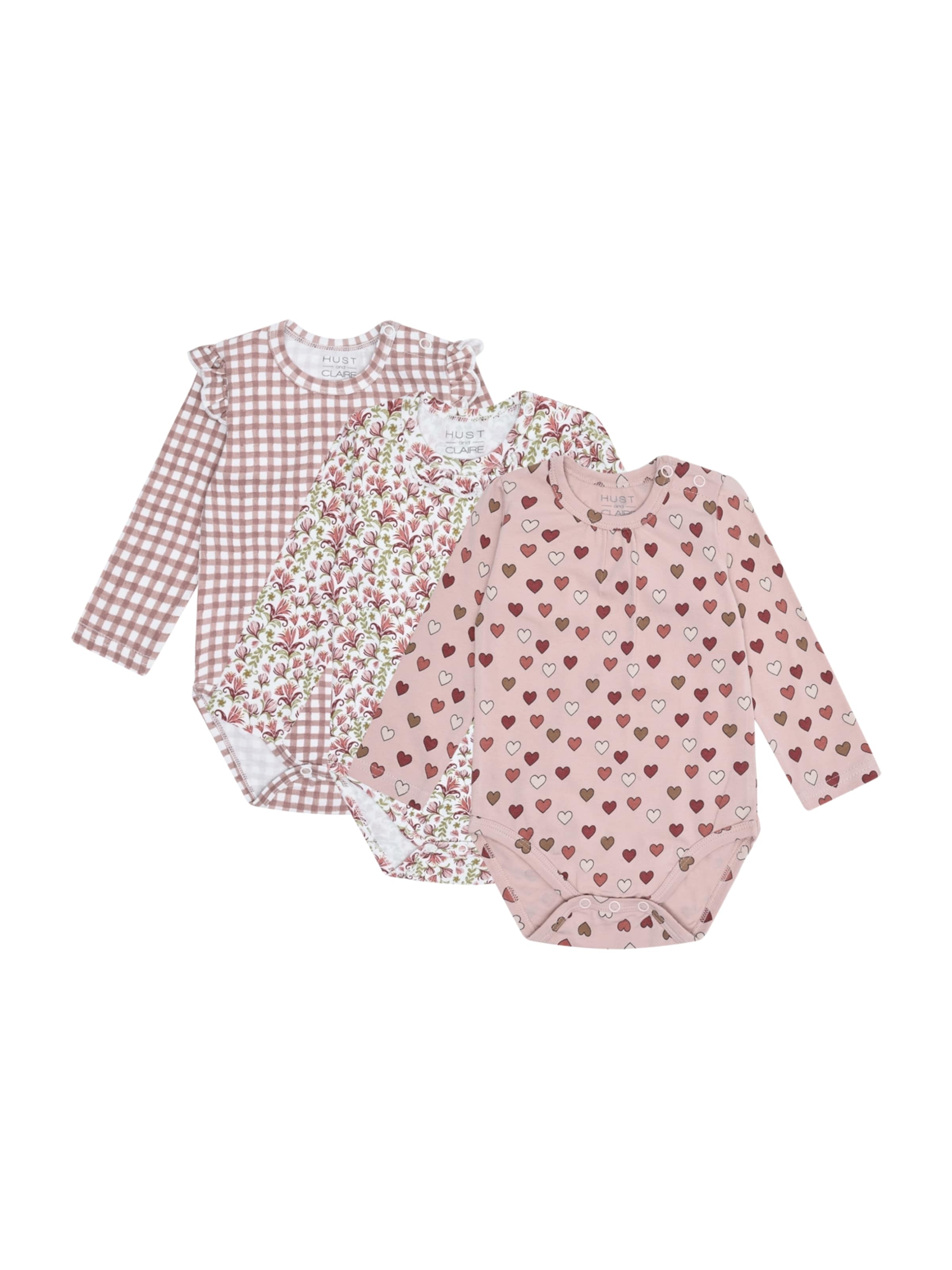 Hust & Claire Romper/bodysuit 'Bella' in Pink: front